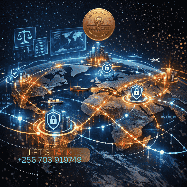 A sophisticated digital network visualization showing interconnected global trade routes with compliance checkpoints and secure transaction nodes, representing the seamless flow of international c