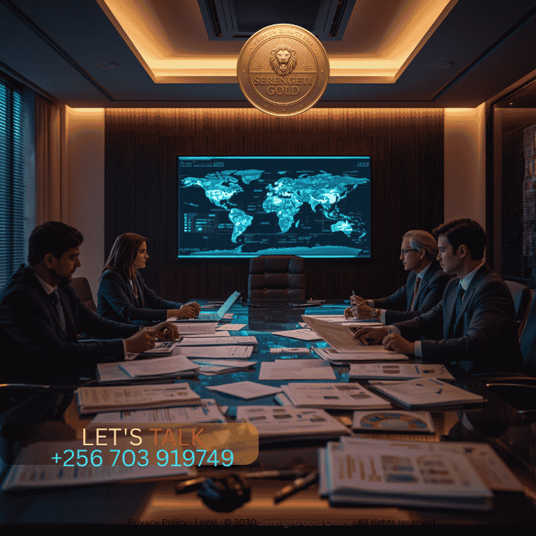Compliance officers reviewing international trade contracts, KYC documentation, and global AML regulatory compliance dashboards.