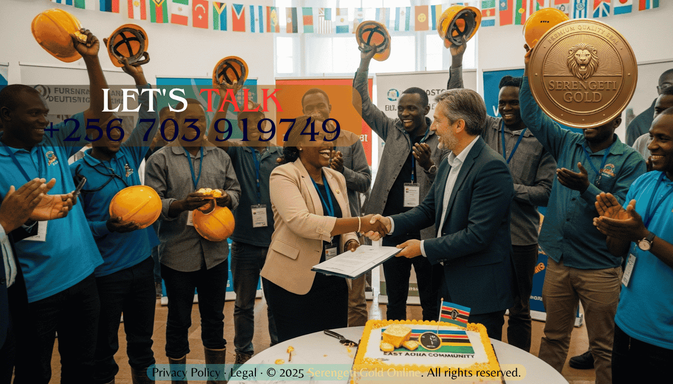 East African gold miners and exporters celebrating international trade success