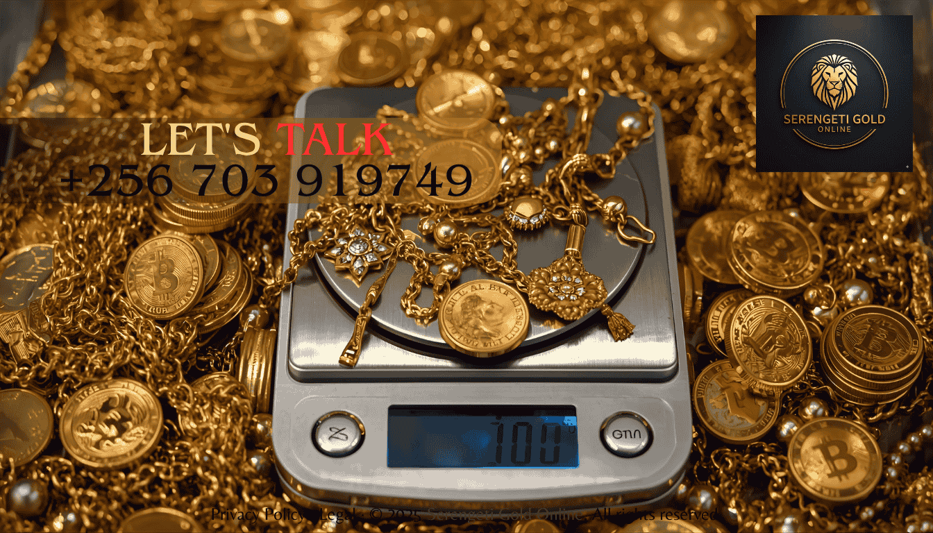 Gold jewelry and coins being weighed for safe selling (1)