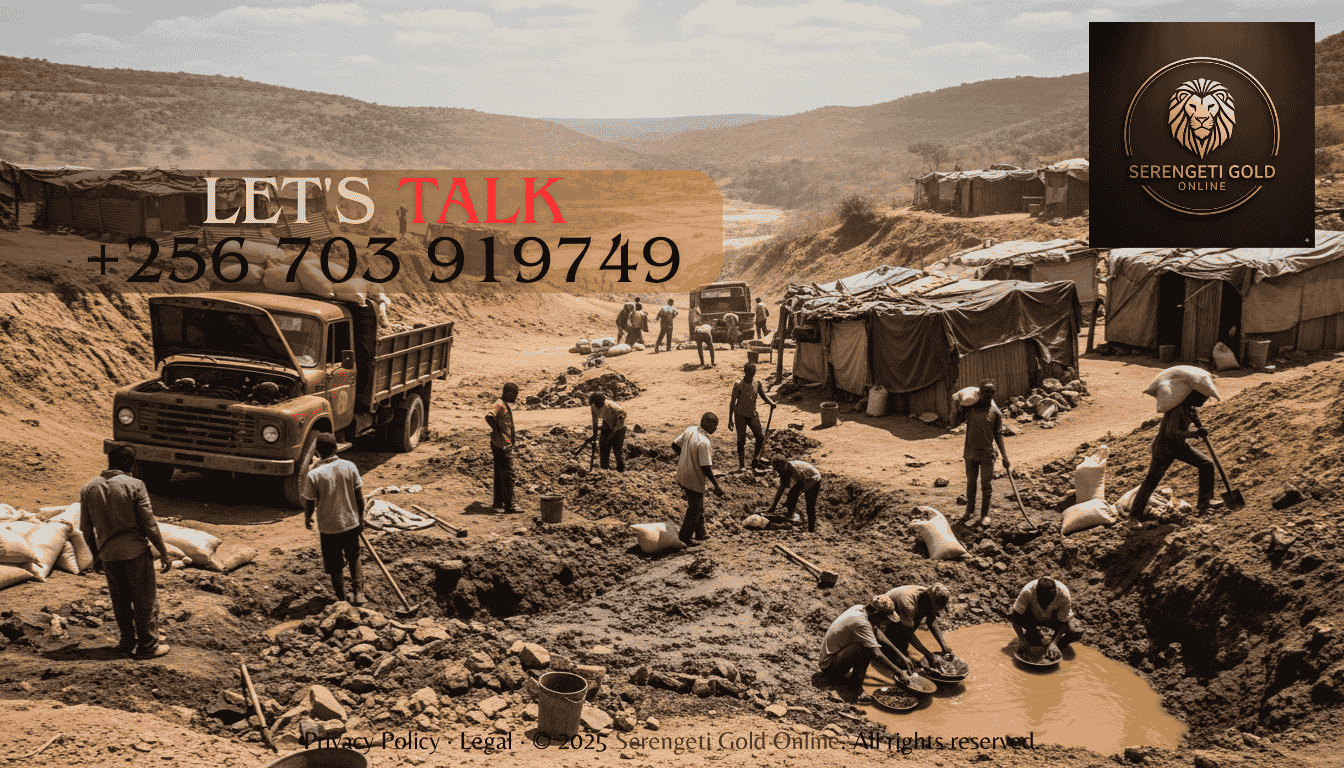 Gold mining site East Africa illustrating mining challenges and obstacles