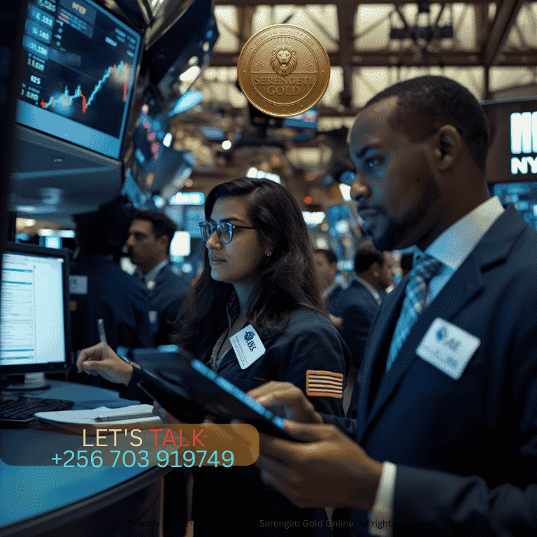 Institutional traders and financial analysts participating in a live electronic gold auction and market price discovery dashboard.