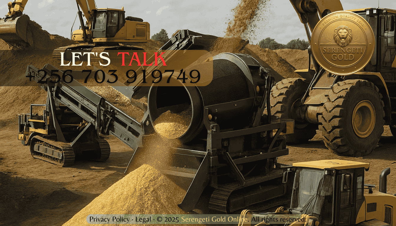 modern gold mining technology in action
